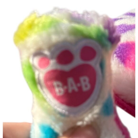 Rainbow Hearts Triceratops Dinosaur Plush Stuffed Security Support Pet Toy - Picture 11 of 16